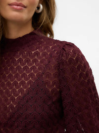 The Becca High Neck Lace Blouse