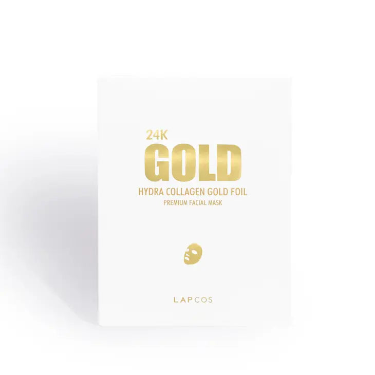 The 24k Gold Foil Premium Face Mask - 5 Pack