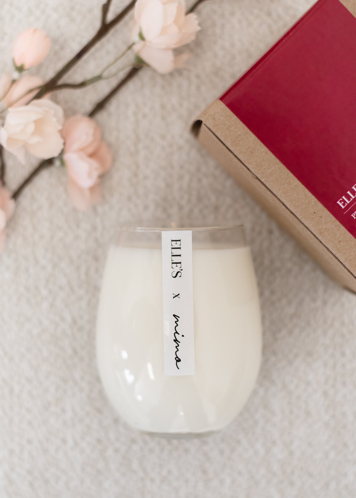 The Elle's Exclusive Wine Glass Candle