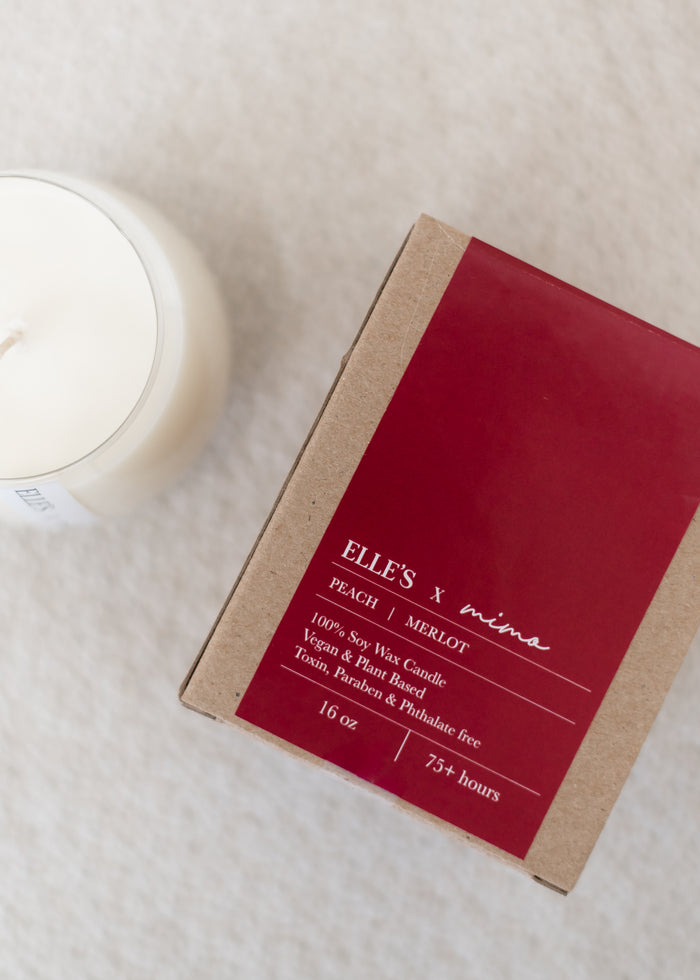 The Elle's Exclusive Wine Glass Candle